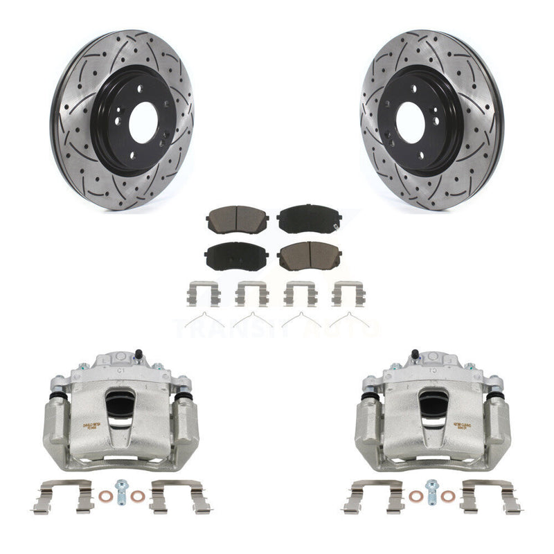 Transit Auto KCD-100104C Disc Brake Kit for 2016-2022 Kia Optima, Hyundai Kona Electric, Kia Niro EV & more - Front product image