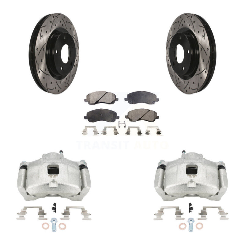 Transit Auto KCD-100111T Disc Brake Kit for 2007-2017 Chrysler 200, Dodge Avenger, Dodge Caliber & more - Front product image