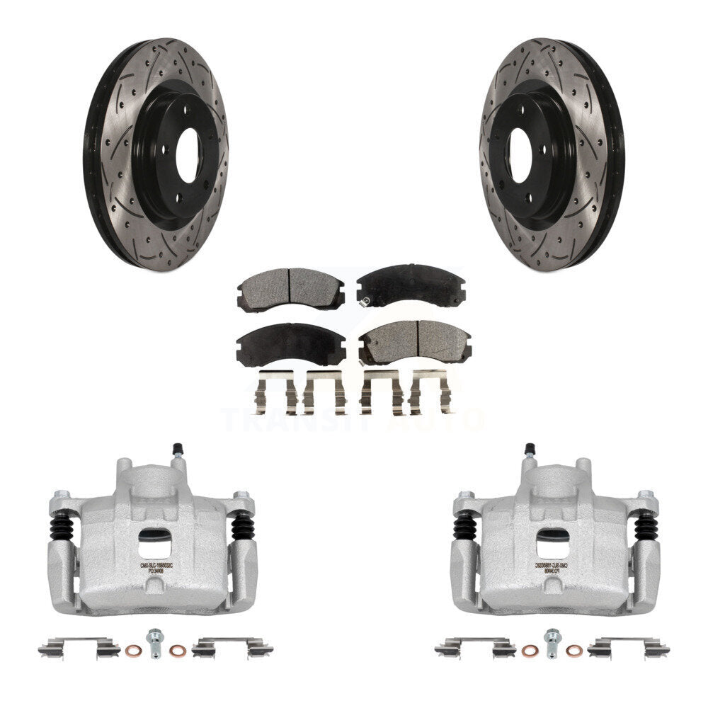 Transit Auto KCD-100114T Disc Brake Kit for 2017 Mitsubishi Lancer - Front product image