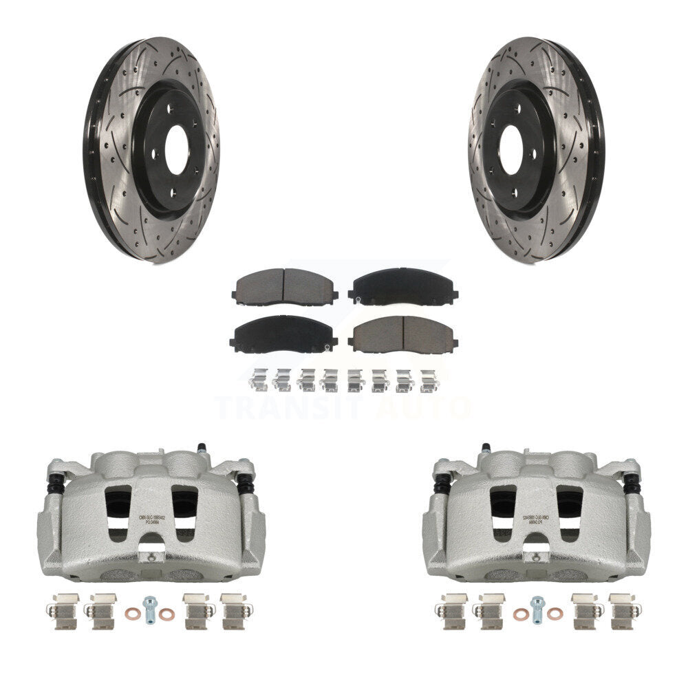 Transit Auto KCD-100115C Disc Brake Kit for 2017-2024 Chrysler Grand Caravan, Chrysler Pacifica, Chrysler Voyager & more - Front product image