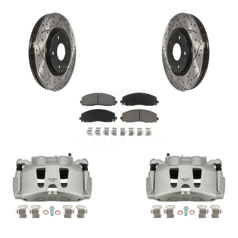 Transit Auto KCD-100115C Disc Brake Kit for 2017-2024 Chrysler Grand Caravan, Chrysler Pacifica, Chrysler Voyager & more - Front product image