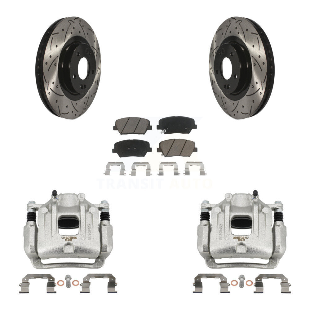 Transit Auto KCD-100117C Disc Brake Kit for 2013-2016 Kia Sorento, Hyundai Santa Fe Sport - Front product image