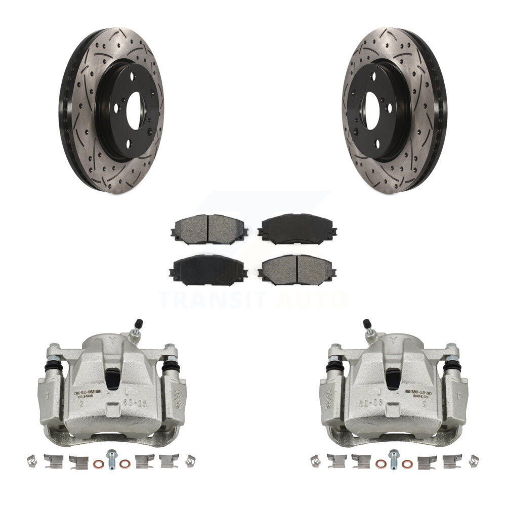 Transit Auto KCD-100117S Disc Brake Kit for 2008-2018 Toyota RAV4, Toyota Prius V, Lexus HS250h & more - Front product image