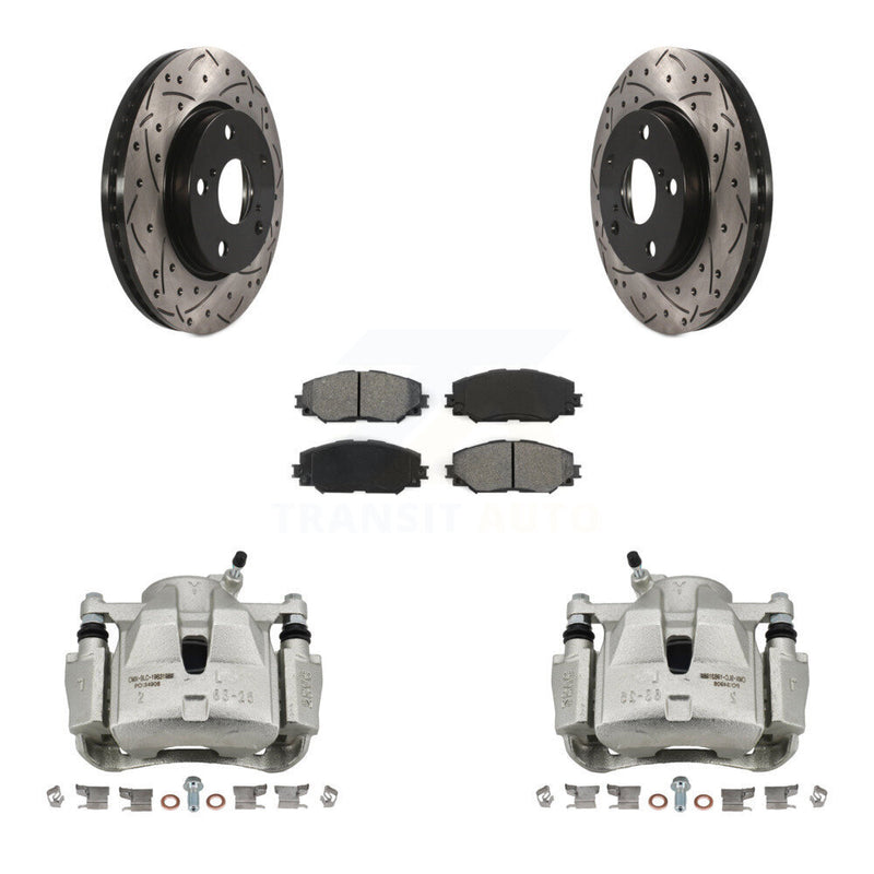 Transit Auto KCD-100117S Disc Brake Kit for 2008-2018 Toyota RAV4, Toyota Prius V, Lexus HS250h & more - Front product image