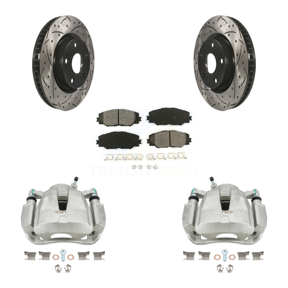 Transit Auto KCD-100120S Disc Brake Kit for 2006-2020 Toyota RAV4, Toyota Corolla iM, Scion iM & more - Front product image
