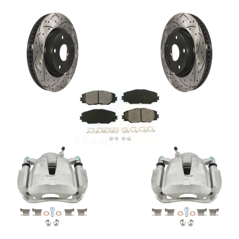 Transit Auto KCD-100120S Disc Brake Kit for 2006-2020 Toyota RAV4, Toyota Corolla iM, Scion iM & more - Front product image