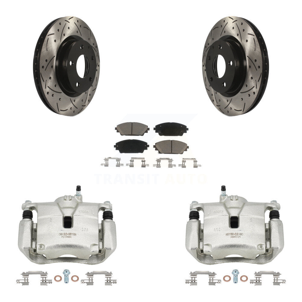 Transit Auto KCD-100121C Disc Brake Kit for 2014-2018 Mazda CX-3, Mazda 3, Mazda 3 Sport - Front product image