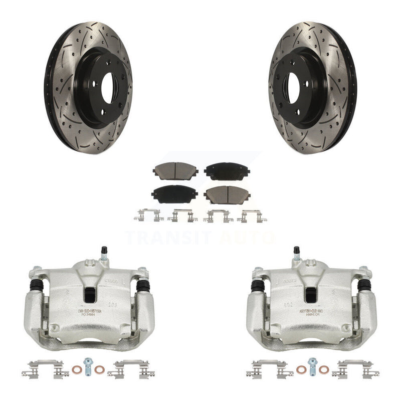 Transit Auto KCD-100121C Disc Brake Kit for 2014-2018 Mazda CX-3, Mazda 3, Mazda 3 Sport - Front product image