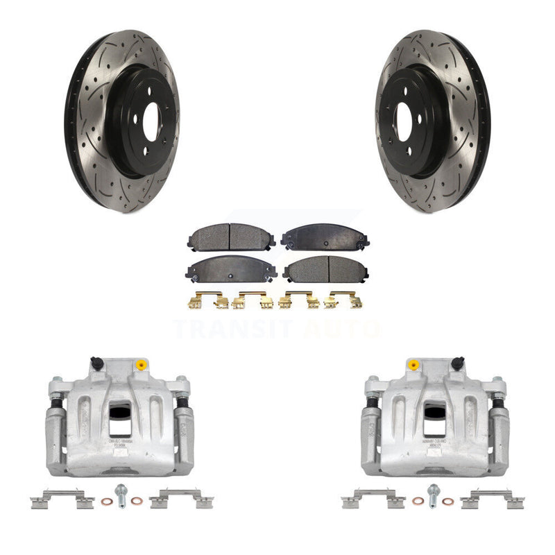 Transit Auto KCD-100125P Disc Brake Kit for 2012-2021 Chrysler 300, Dodge Challenger, Dodge Charger - Front product image