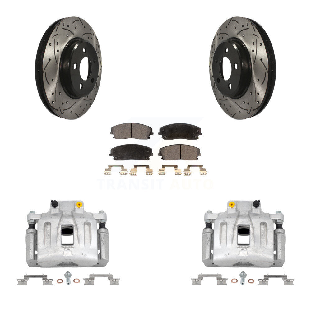 Transit Auto KCD-100126P Disc Brake Kit for 2012-2021 Chrysler 300, Dodge Charger, Dodge Challenger - Front product image