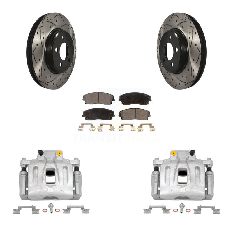 Transit Auto KCD-100126P Disc Brake Kit for 2012-2021 Chrysler 300, Dodge Charger, Dodge Challenger - Front product image