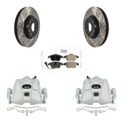 Transit Auto KCD-100129N Disc Brake Kit for 2009-2020 Volkswagen Tiguan Limited, Audi Q3, Audi Q3 Quattro & more - Front product image