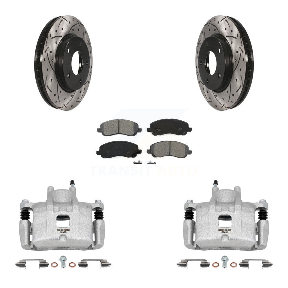 Transit Auto KCD-100133S Disc Brake Kit for 2008-2017 Mitsubishi Lancer - Front product image