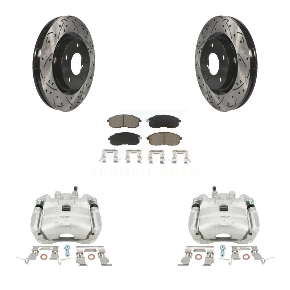 Transit Auto KCD-100134C Disc Brake Kit for 2011-2019 Nissan Juke, Nissan Sentra - Front product image