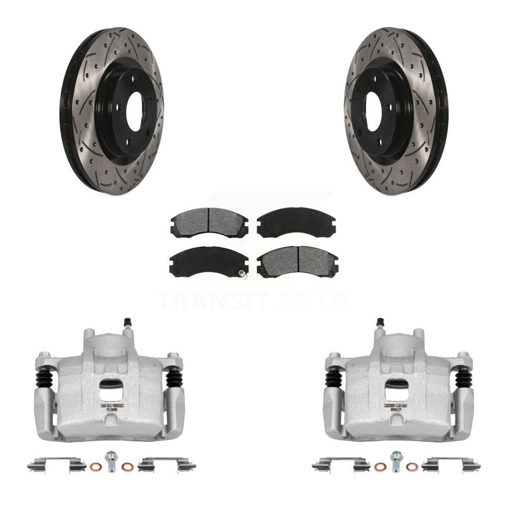 Transit Auto KCD-100135S Disc Brake Kit for 2017 Mitsubishi Lancer - Front product image