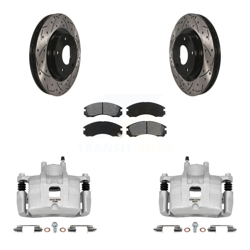 Transit Auto KCD-100135S Disc Brake Kit for 2017 Mitsubishi Lancer - Front product image