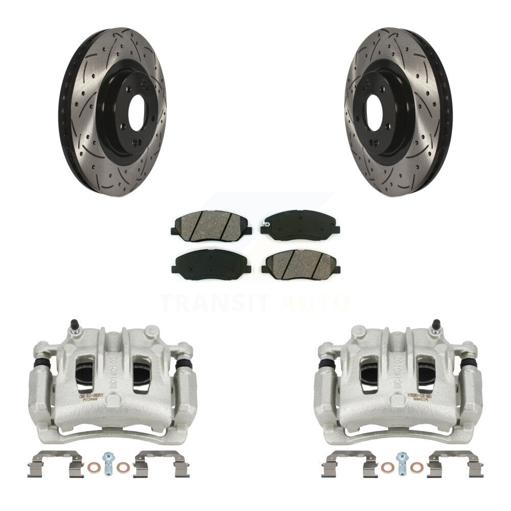 Transit Auto KCD-100136S Disc Brake Kit for 2013-2016 Hyundai Santa Fe, Hyundai Santa Fe XL - Front product image