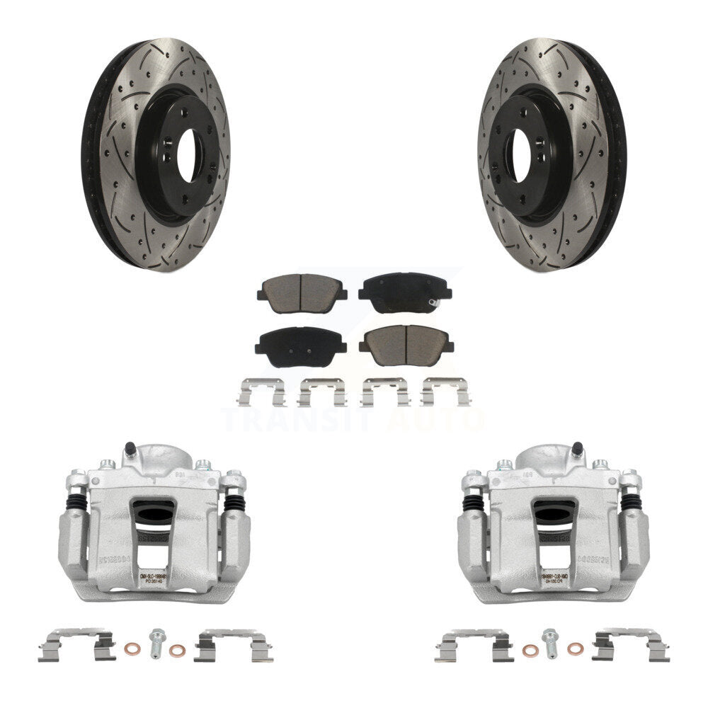 Transit Auto KCD-100137C Disc Brake Kit for 2011-2016 Kia Optima, Hyundai Sonata - Front product image