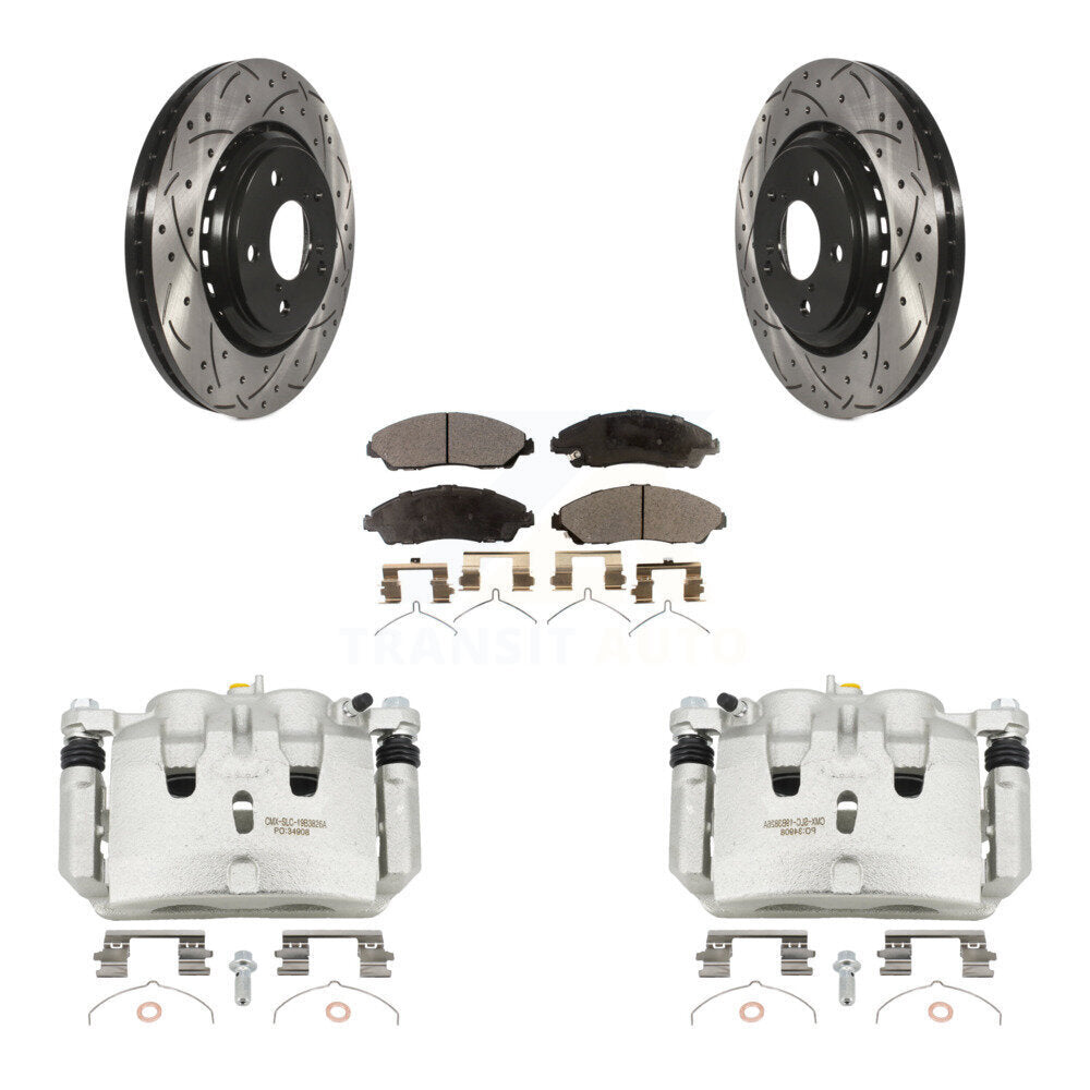 Transit Auto KCD-100137T Disc Brake Kit for 2016-2021 Acura MDX, Honda Ridgeline, Honda Pilot - Front product image