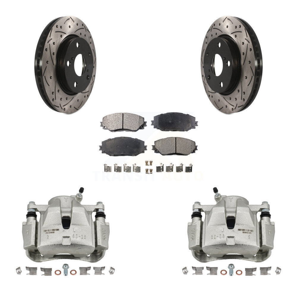 Transit Auto KCD-100141P Disc Brake Kit for 2008-2018 Toyota RAV4, Toyota Prius V, Lexus HS250h & more - Front product image