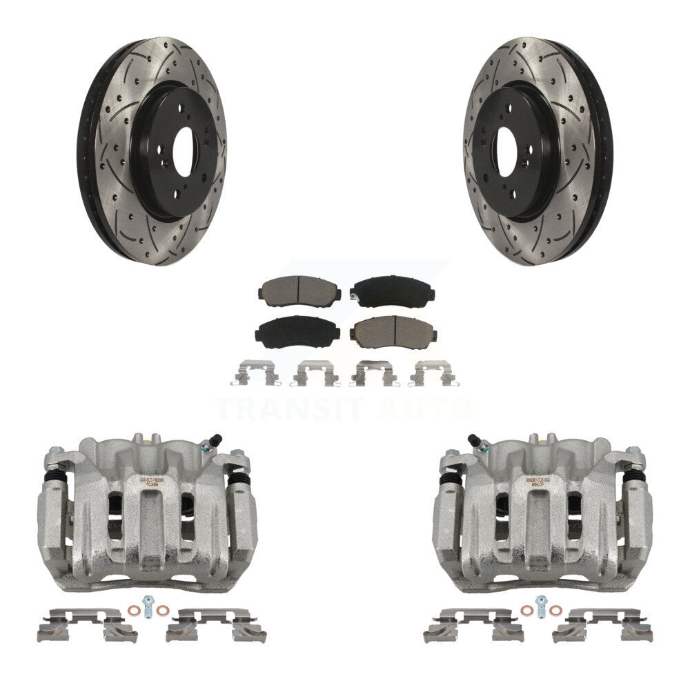 Transit Auto KCD-100142C Disc Brake Kit for 2007-2012 Honda Crosstour, Honda Accord Crosstour, Acura RDX & more - Front product image