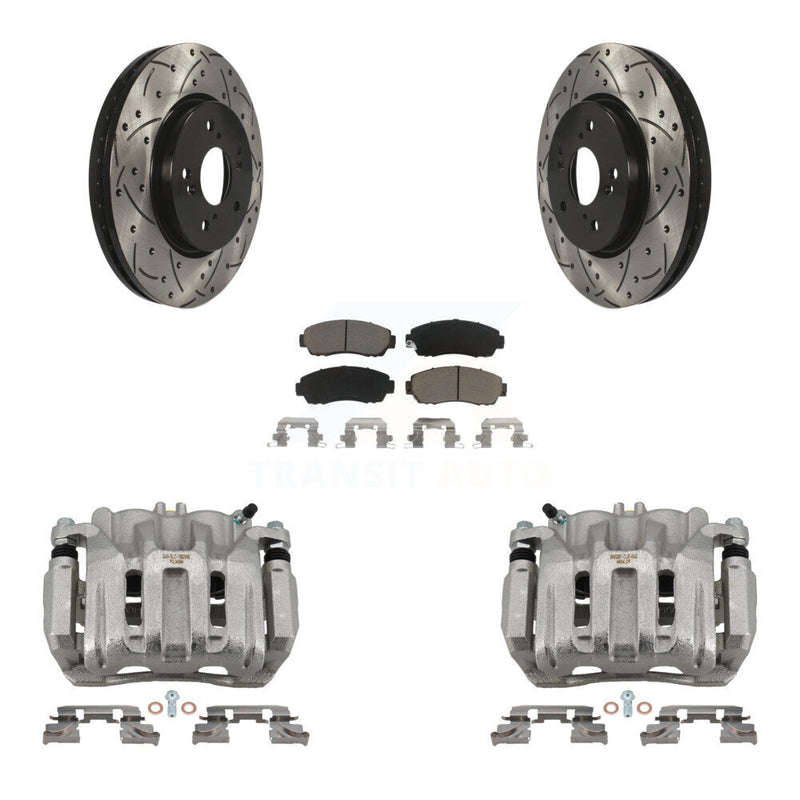 Transit Auto KCD-100142C Disc Brake Kit for 2007-2012 Honda Crosstour, Honda Accord Crosstour, Acura RDX & more - Front product image