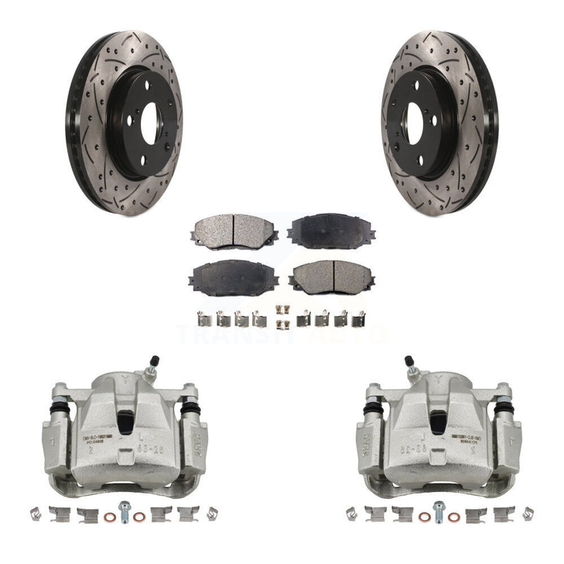 Transit Auto KCD-100143T Disc Brake Kit for 2008-2018 Toyota RAV4, Toyota Prius V, Lexus HS250h & more - Front product image
