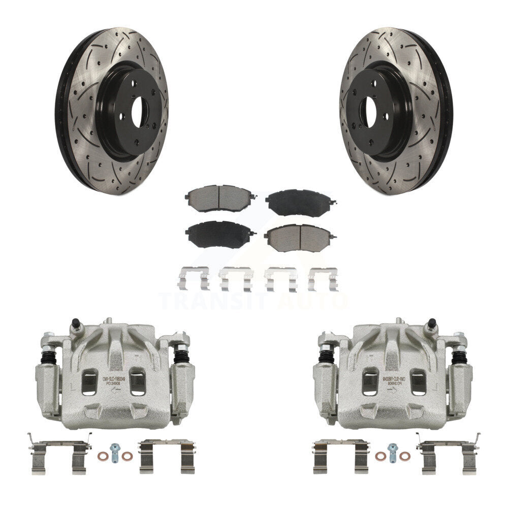 Transit Auto KCD-100144C Disc Brake Kit for 2006-2021 Subaru WRX, Subaru Legacy, Subaru Outback & more - Front product image