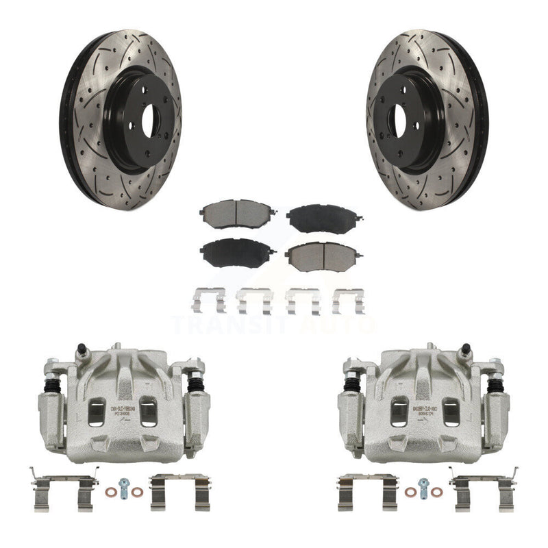 Transit Auto KCD-100144C Disc Brake Kit for 2006-2021 Subaru WRX, Subaru Legacy, Subaru Outback & more - Front product image