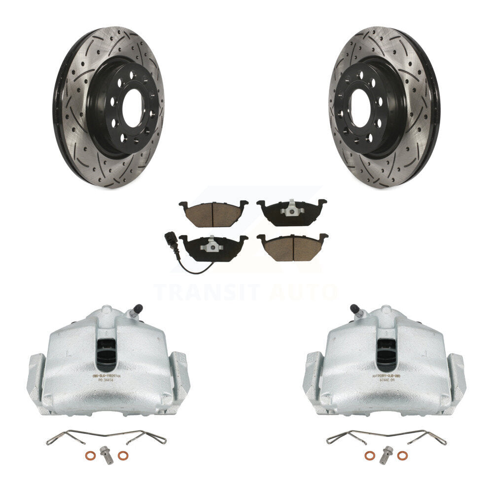 Transit Auto KCD-100146C Disc Brake Kit for 2011-2015 Volkswagen Jetta - Front product image