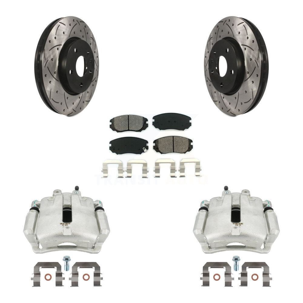 Transit Auto KCD-100146S Disc Brake Kit for 2011-2017 Chevrolet Malibu Limited, Buick LaCrosse, Buick Regal - Front product image