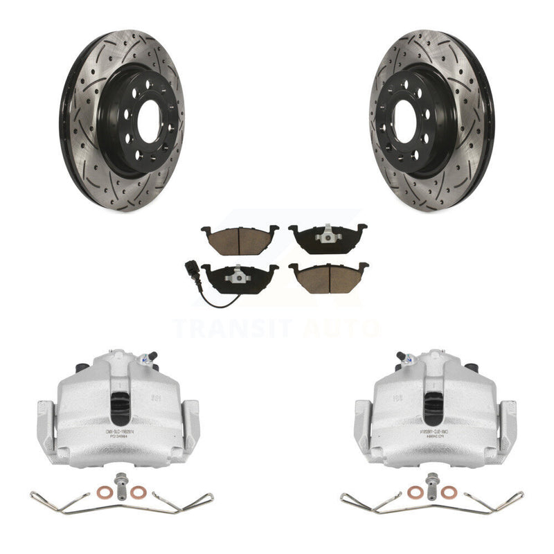 Transit Auto KCD-100147C Disc Brake Kit for 2011-2015 Volkswagen Jetta - Front product image