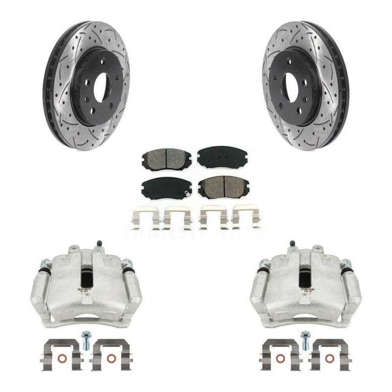 Transit Auto KCD-100147S Disc Brake Kit for 2011-2017 Chevrolet Malibu Limited, Chevrolet Malibu, Buick LaCrosse & more - Front product image