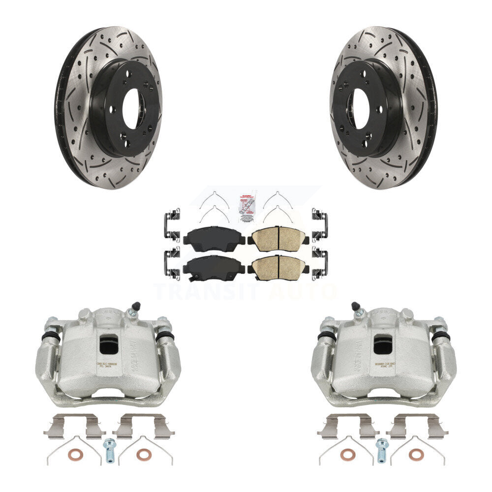 Transit Auto KCD-100150N Disc Brake Kit for 2012-2015 Acura ILX, Honda Civic - Front product image