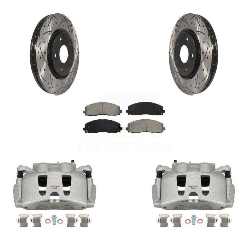 Transit Auto KCD-100153S Disc Brake Kit for 2017-2024 Chrysler Grand Caravan, Chrysler Pacifica, Chrysler Voyager & more - Front product image