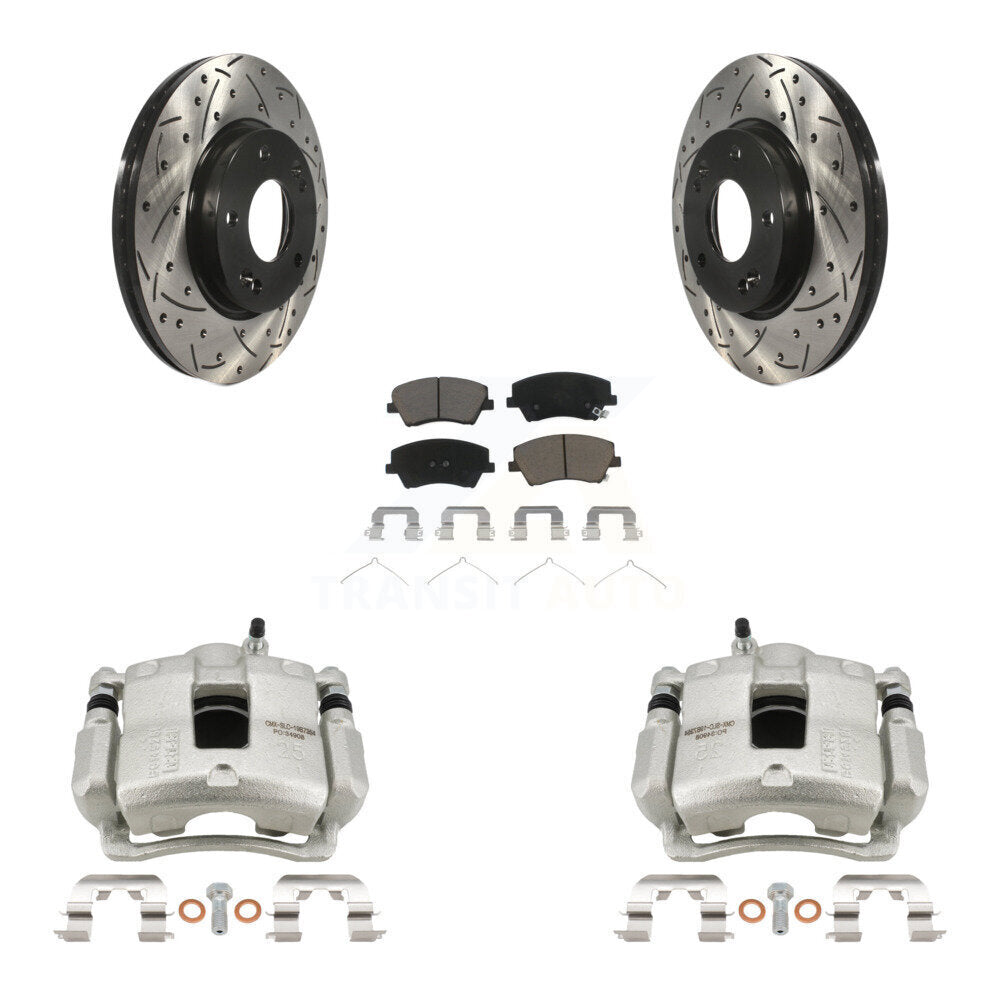 Transit Auto KCD-100154C Disc Brake Kit for 2017-2020 Hyundai Elantra - Front product image