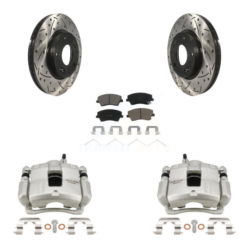 Transit Auto KCD-100154C Disc Brake Kit for 2017-2020 Hyundai Elantra - Front product image