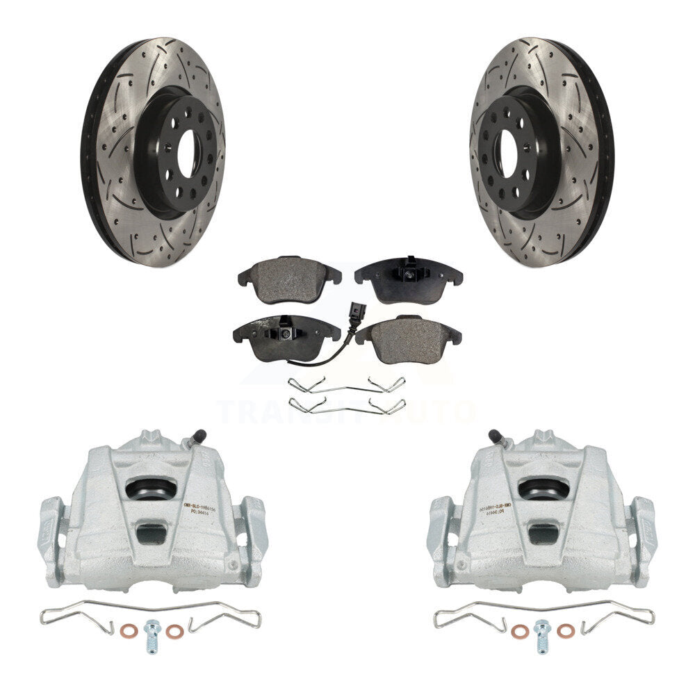 Transit Auto KCD-100155P Disc Brake Kit for 2009-2020 Volkswagen Tiguan Limited, Audi Q3, Audi Q3 Quattro & more - Front product image
