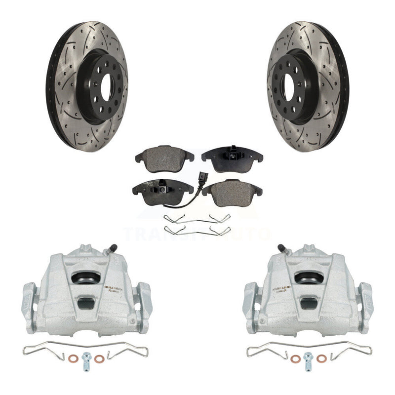 Transit Auto KCD-100155P Disc Brake Kit for 2009-2020 Volkswagen Tiguan Limited, Audi Q3, Audi Q3 Quattro & more - Front product image