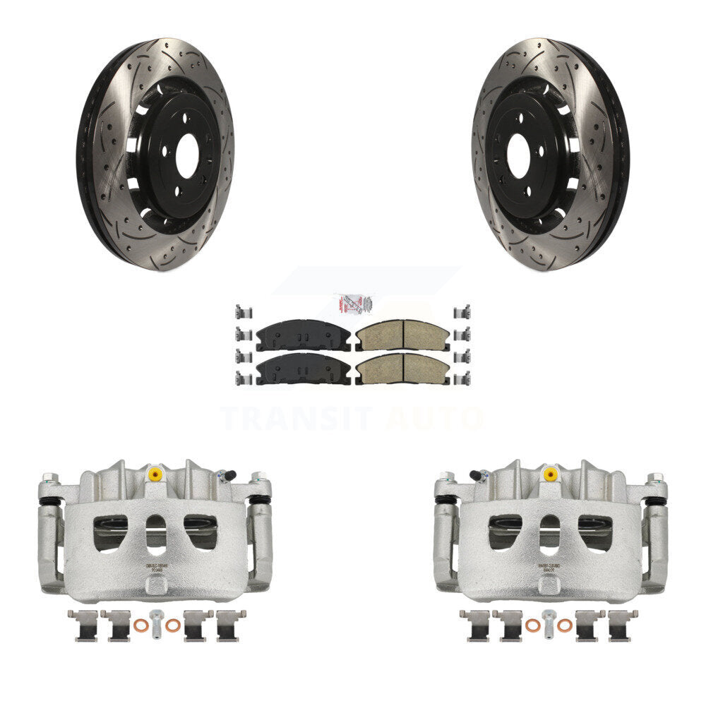 Transit Auto KCD-100157N Disc Brake Kit for 2013-2019 Ford Taurus, Ford Explorer, Ford Special Service Police Sedan & more - Front product image