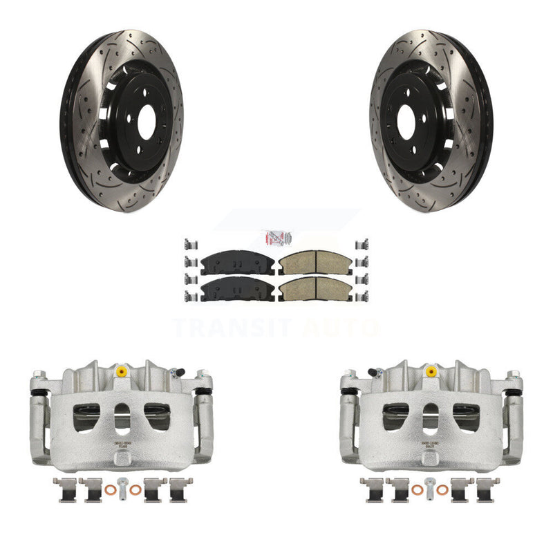 Transit Auto KCD-100157N Disc Brake Kit for 2013-2019 Ford Taurus, Ford Explorer, Ford Special Service Police Sedan & more - Front product image