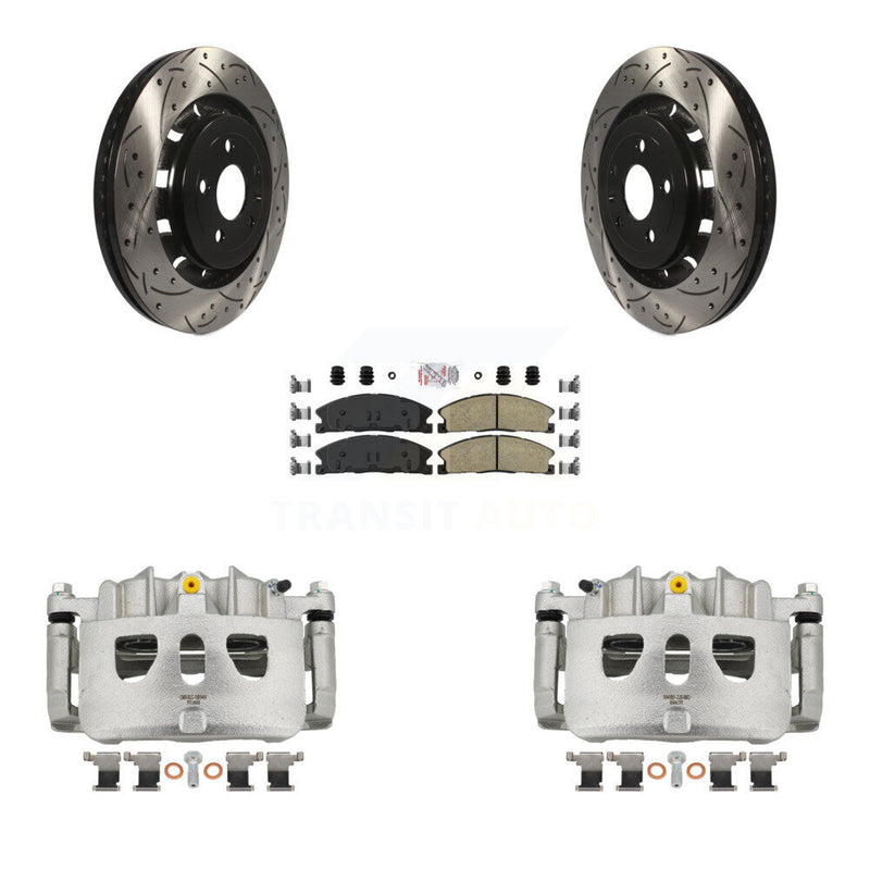 Transit Auto KCD-100158N Disc Brake Kit for 2013-2019 Ford Taurus, Ford Explorer, Ford Special Service Police Sedan & more - Front product image