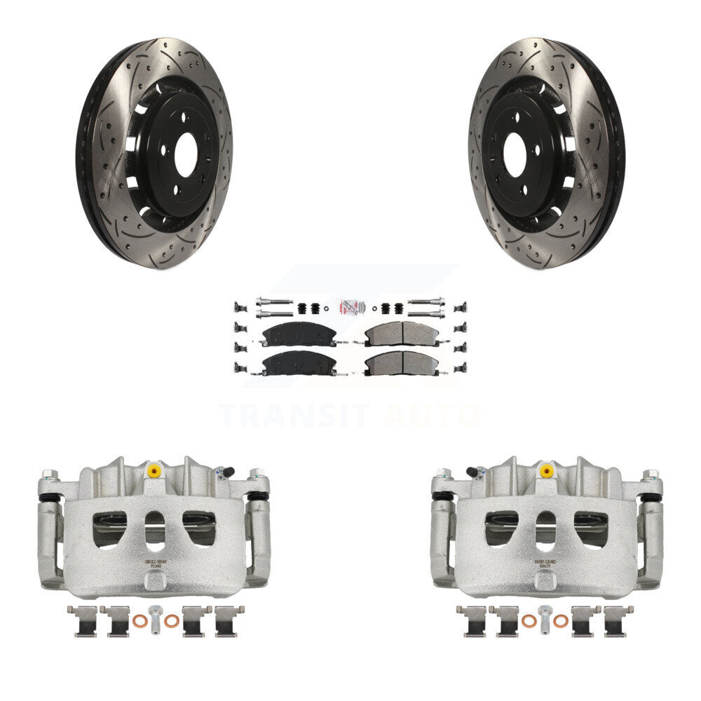 Transit Auto KCD-100159N Disc Brake Kit for 2013-2019 Ford Taurus, Ford Explorer, Ford Special Service Police Sedan & more - Front product image
