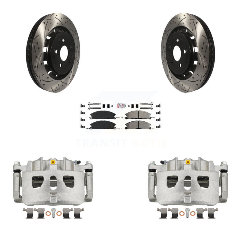 Transit Auto KCD-100159N Disc Brake Kit for 2013-2019 Ford Taurus, Ford Explorer, Ford Special Service Police Sedan & more - Front product image