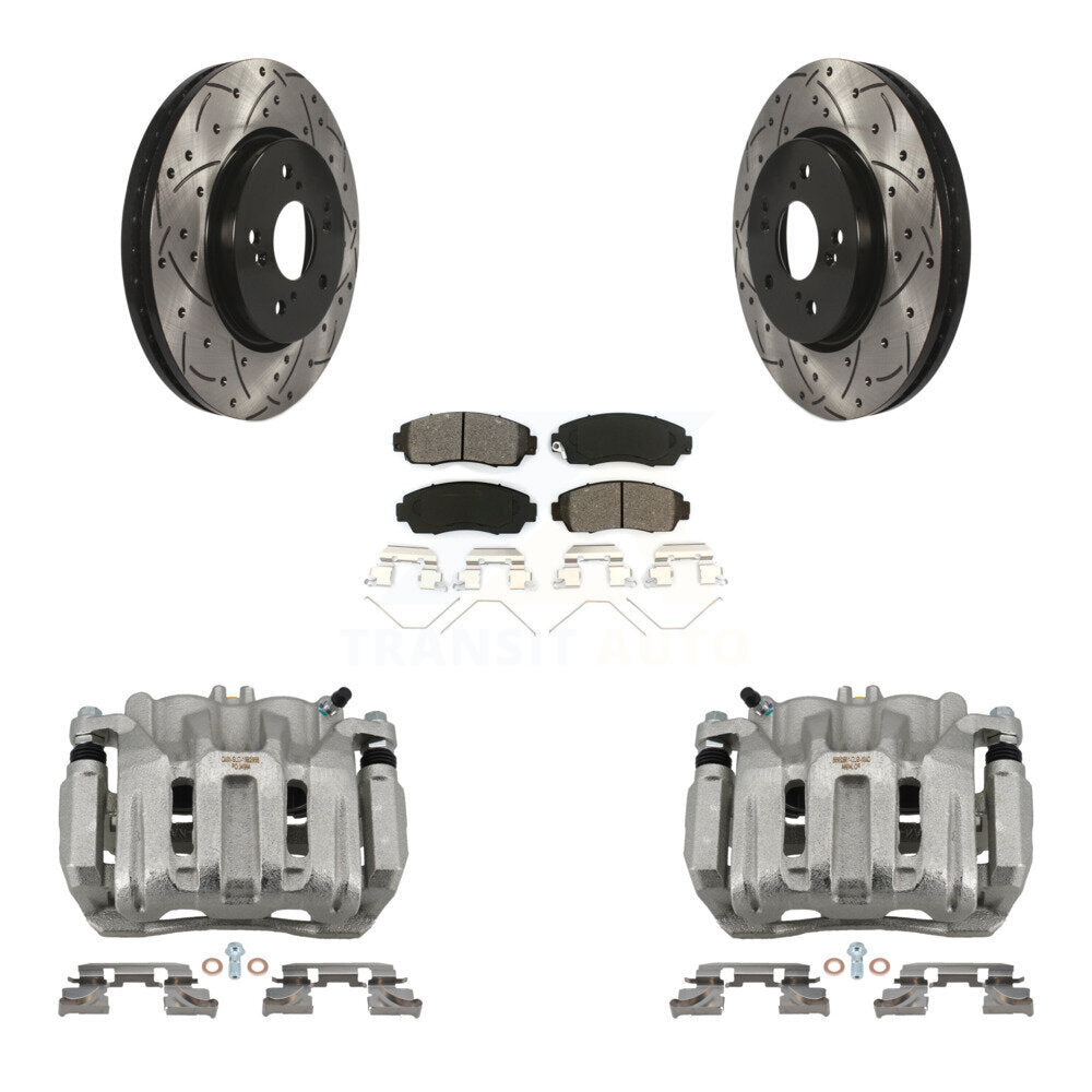 Transit Auto KCD-100160S Disc Brake Kit for 2011-2016 Honda Crosstour, Honda CR-V, Honda Accord Crosstour - Front product image