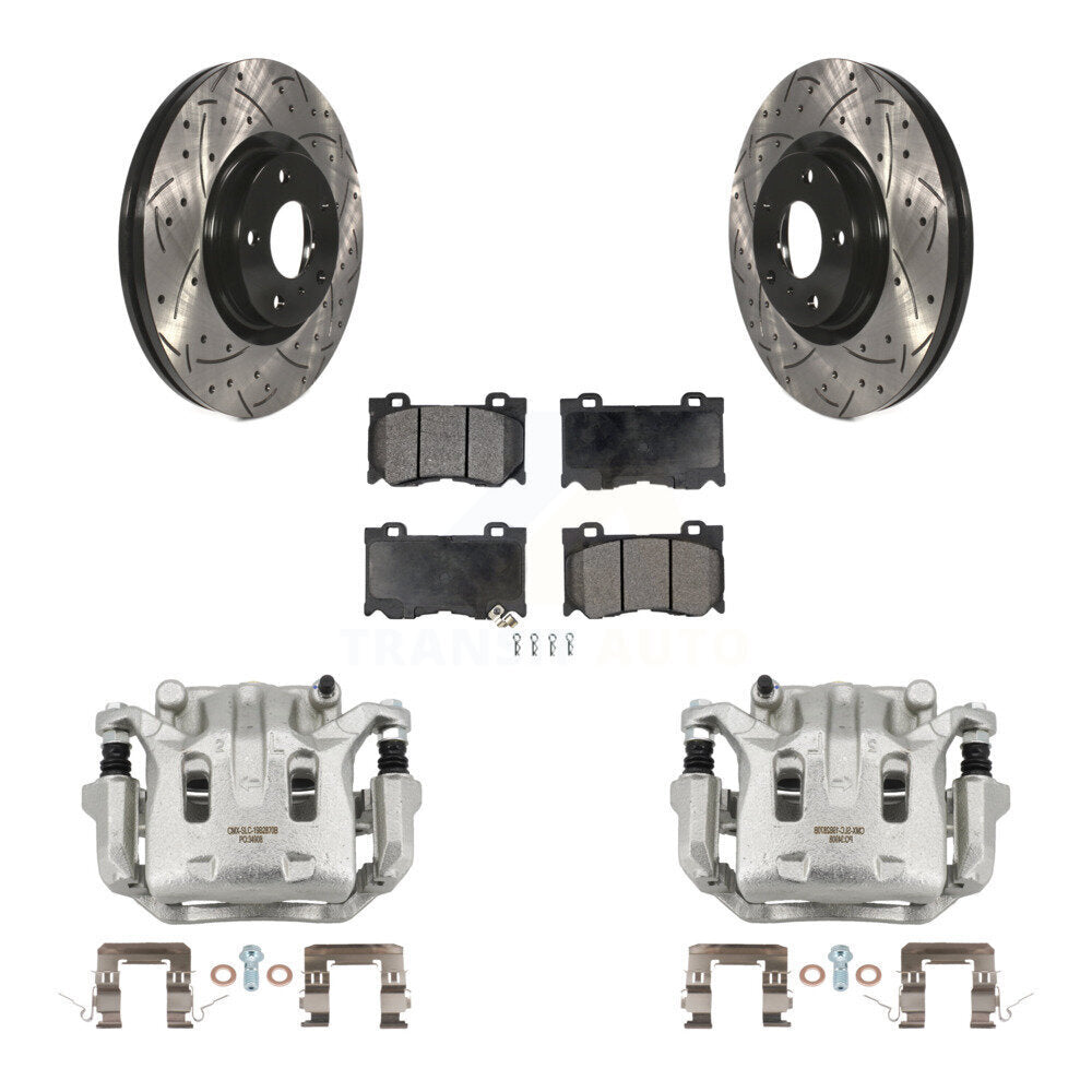 Transit Auto KCD-100162T Disc Brake Kit for 2009-2013 INFINITI G37 - Front product image