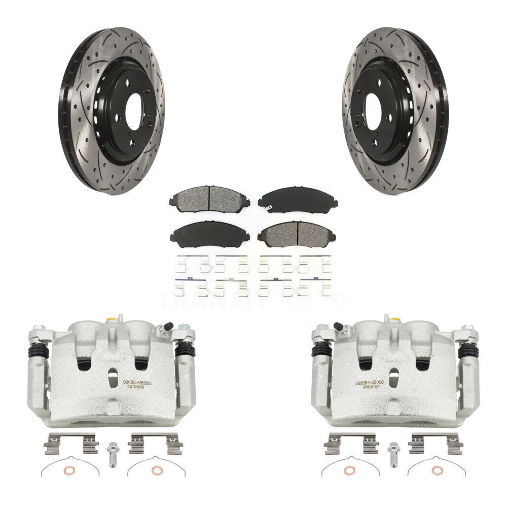 Transit Auto KCD-100164S Disc Brake Kit for 2016-2021 Acura MDX, Honda Ridgeline, Honda Pilot - Front product image