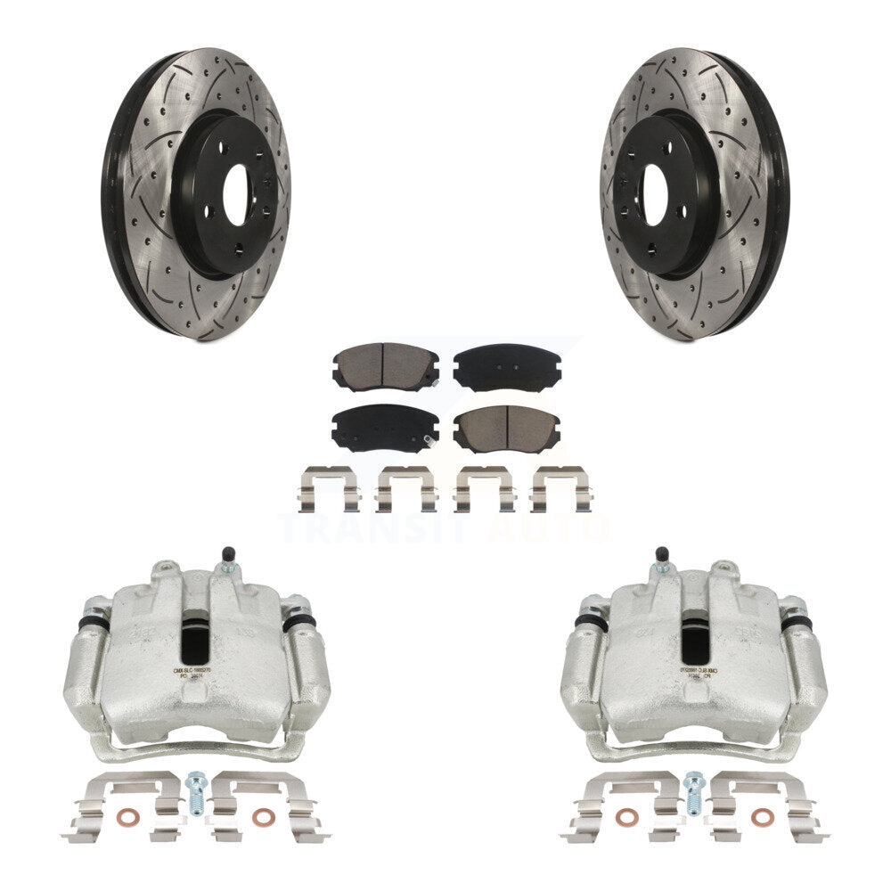 Transit Auto KCD-100165C Disc Brake Kit for 2010-2020 Chevrolet Equinox, Chevrolet Impala, Chevrolet Malibu & more - Front product image