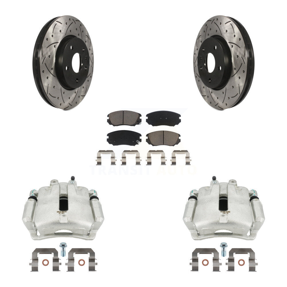 Transit Auto KCD-100166C Disc Brake Kit for 2011-2017 Chevrolet Malibu Limited, Buick LaCrosse, Buick Regal - Front product image