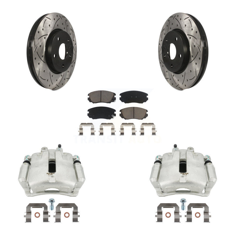 Transit Auto KCD-100166C Disc Brake Kit for 2011-2017 Chevrolet Malibu Limited, Buick LaCrosse, Buick Regal - Front product image